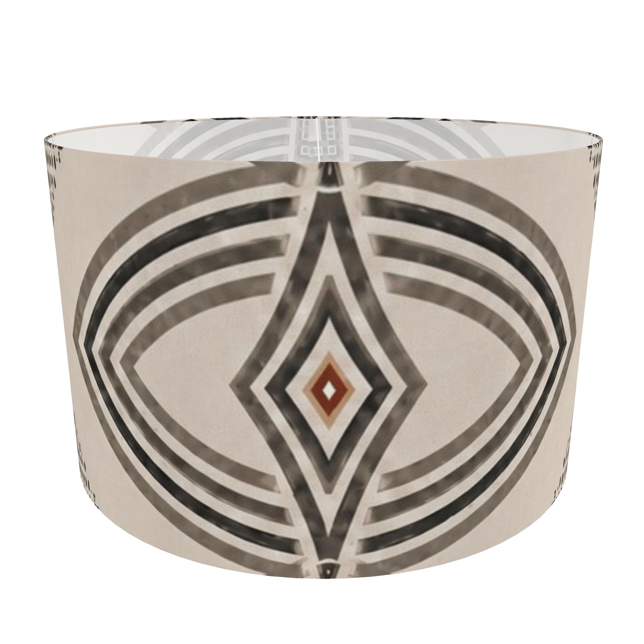 Zebra Rhythm – Monochrome Loom – Drum Lamp Shade