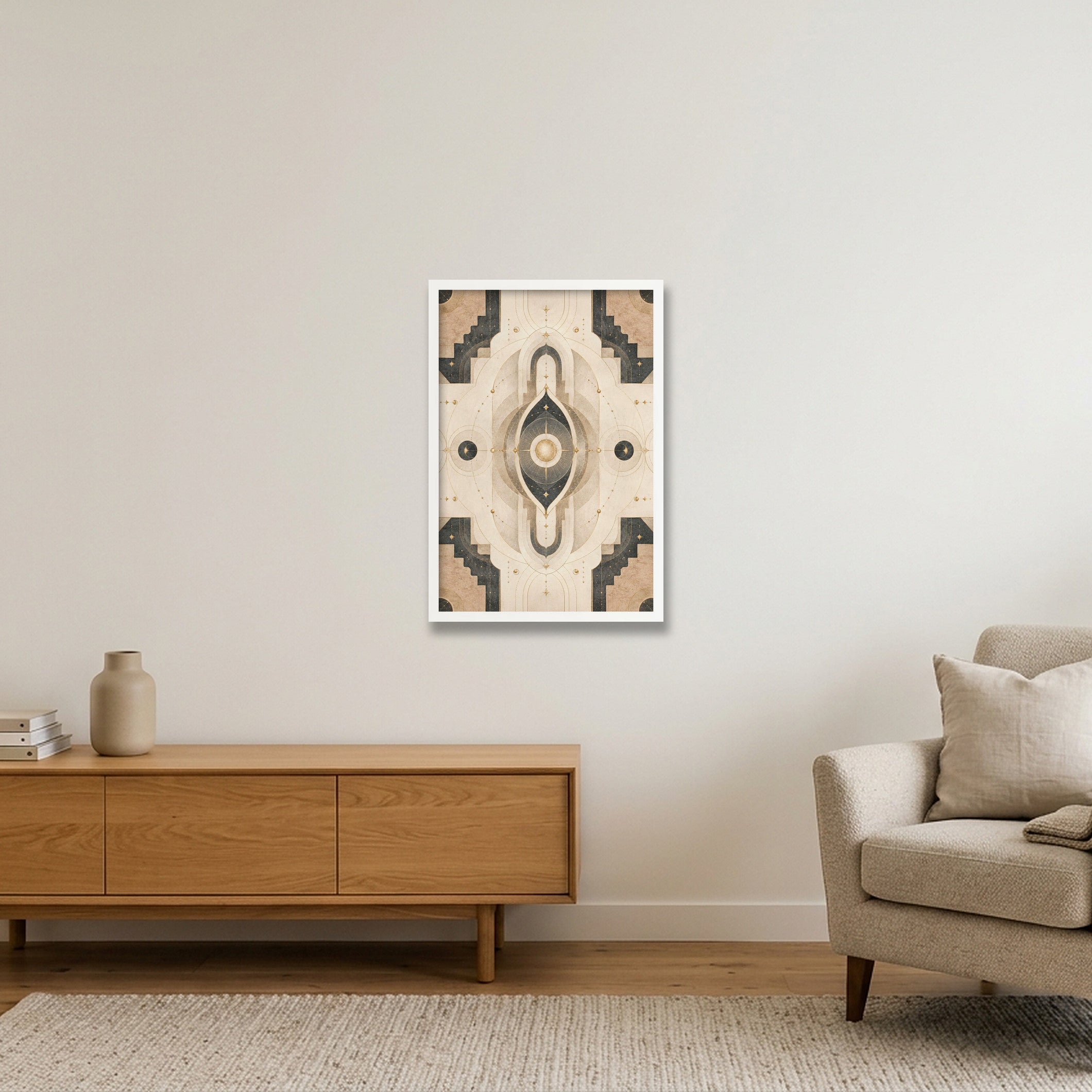Aura Gate Sacred Atmosphere — 40×60cm, 16×24" White Frame