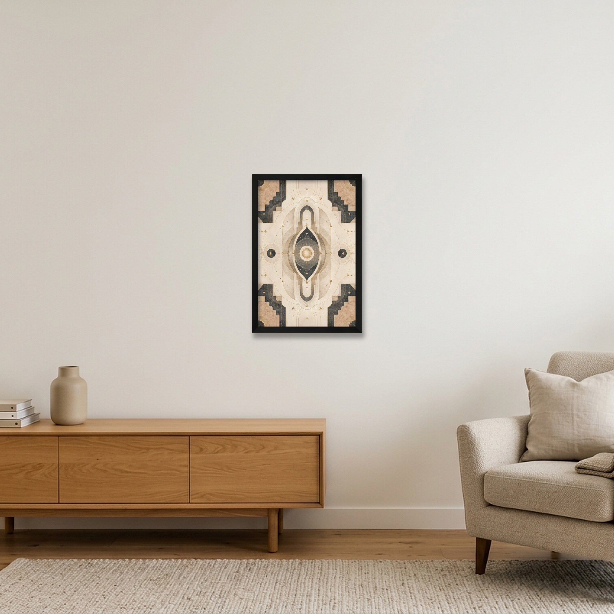 Aura Gate Sacred Atmosphere — 30×45cm, 12×18" Black Frame