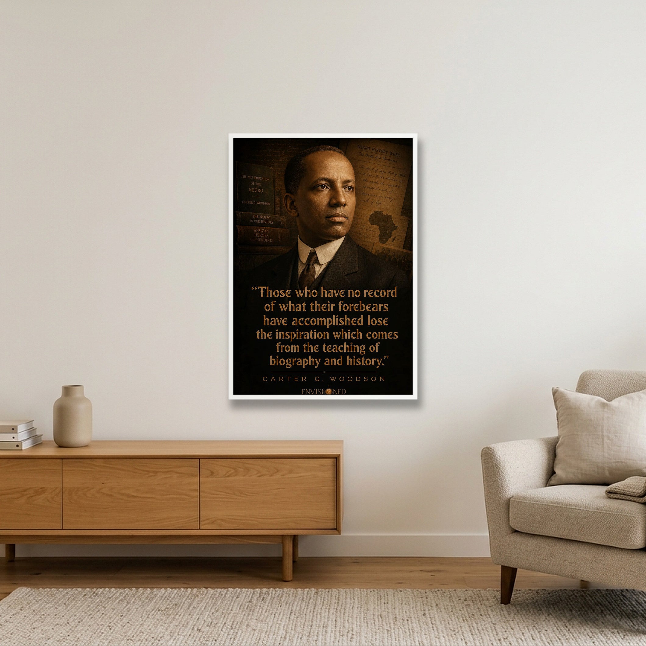 Carter_G_Woodson_Legacy_speaks — 70×100cm, 28×39" White Frame