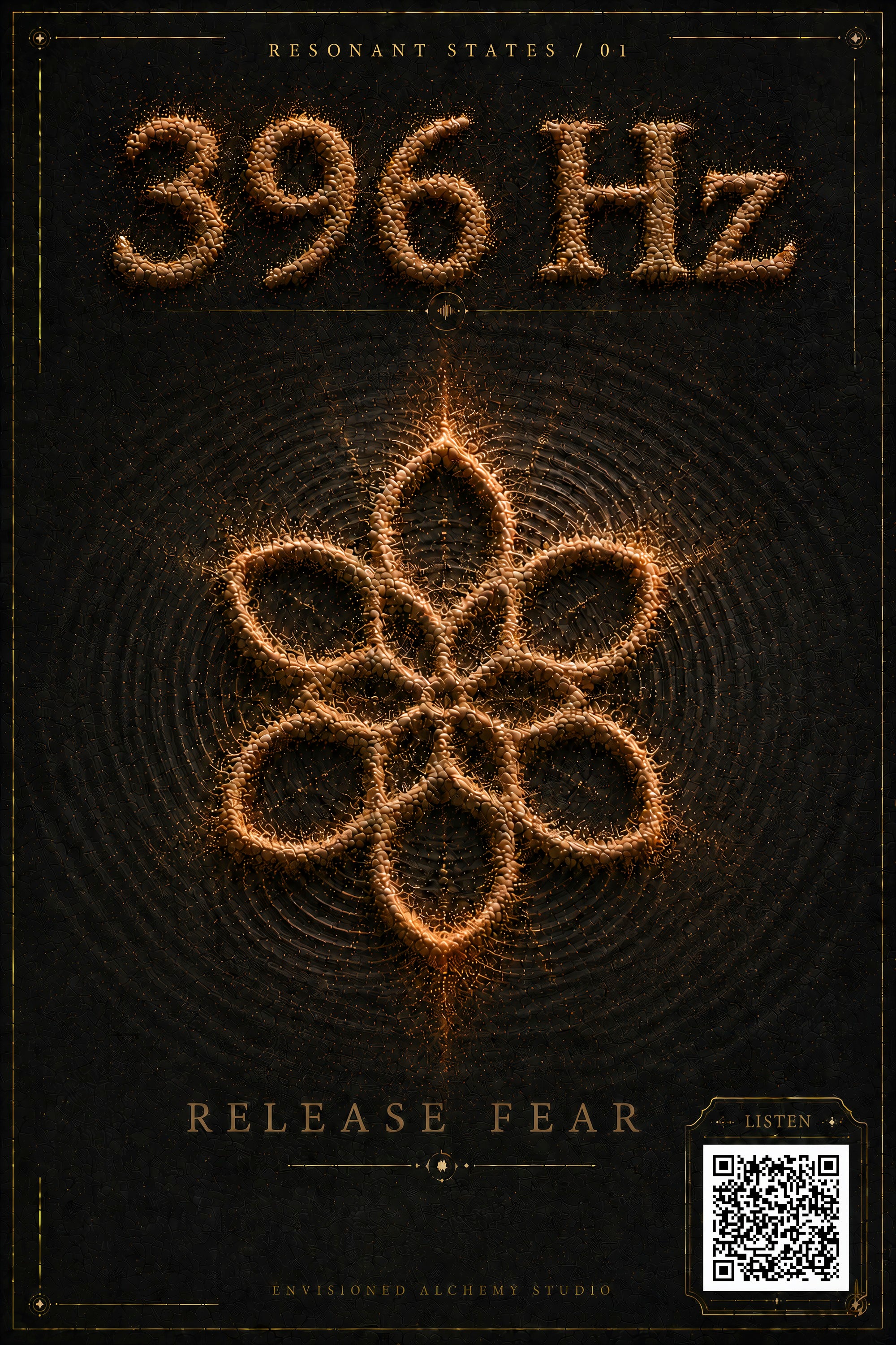 396 Hz — Release Fear — Resonant States Digital Print