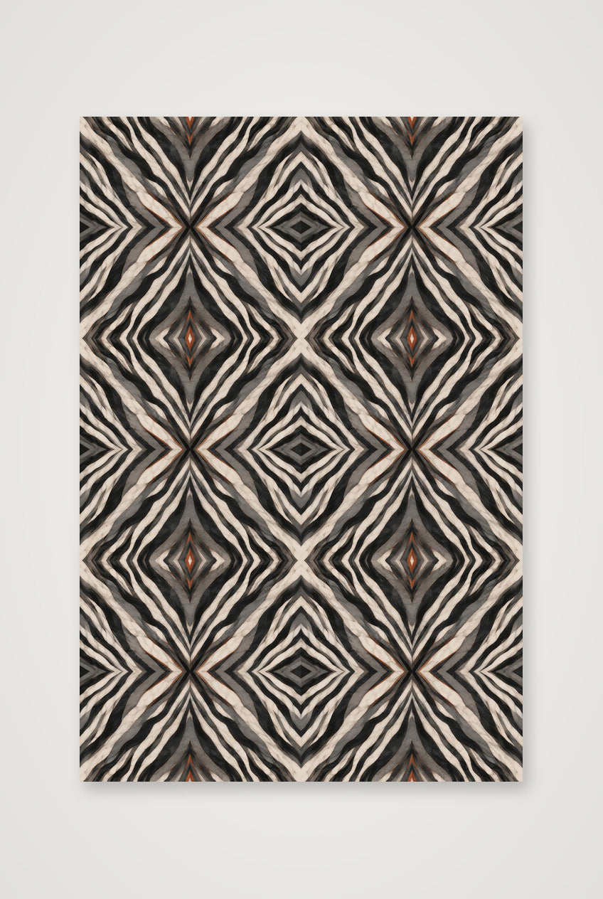 Zebra Stripes Animal Signal — 40×60cm, 16×24" Print only