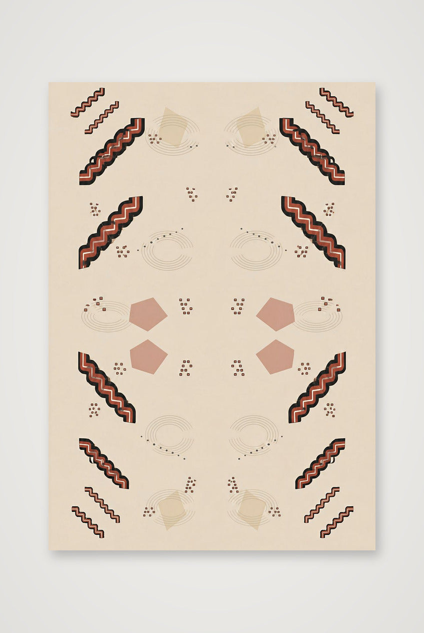 Sankofa Steps Earthline — 70×100cm, 28×39" Print only