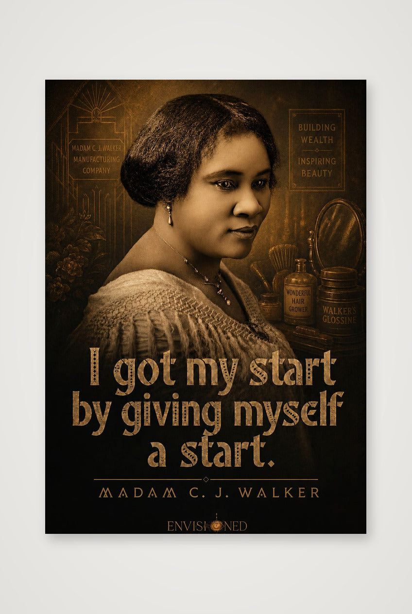 Madam_c_j_walker_Legacy_speaks — A4 (21×30cm, 8×12") Print only