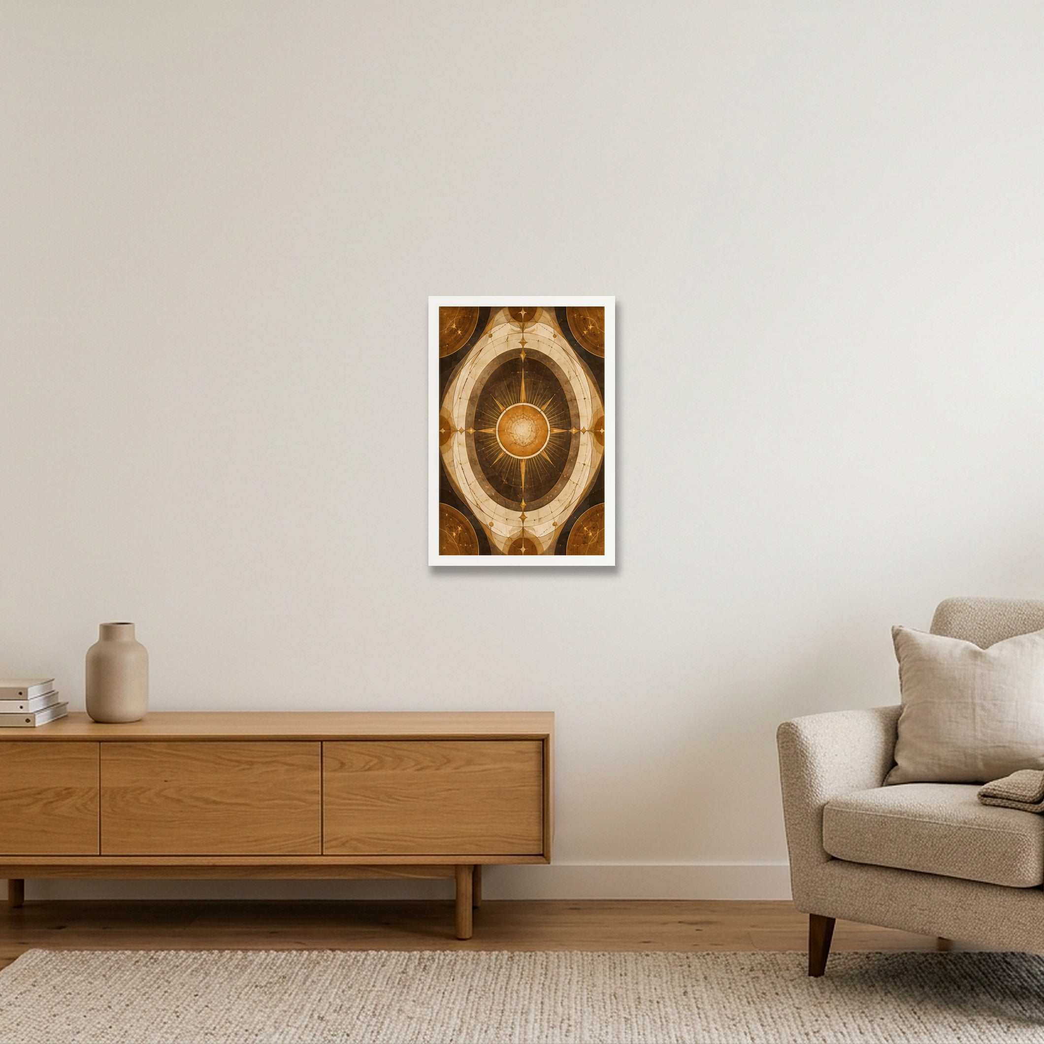 Solar Halo Sacred Atmosphere — 30×45cm, 12×18" White Frame