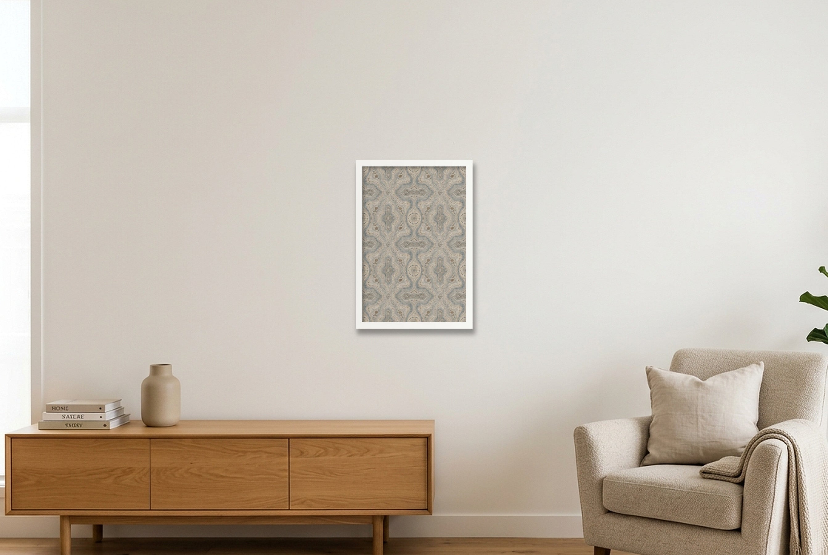 Riverbed Memory Elephant Memory — 30×45cm, 12×18" White Frame