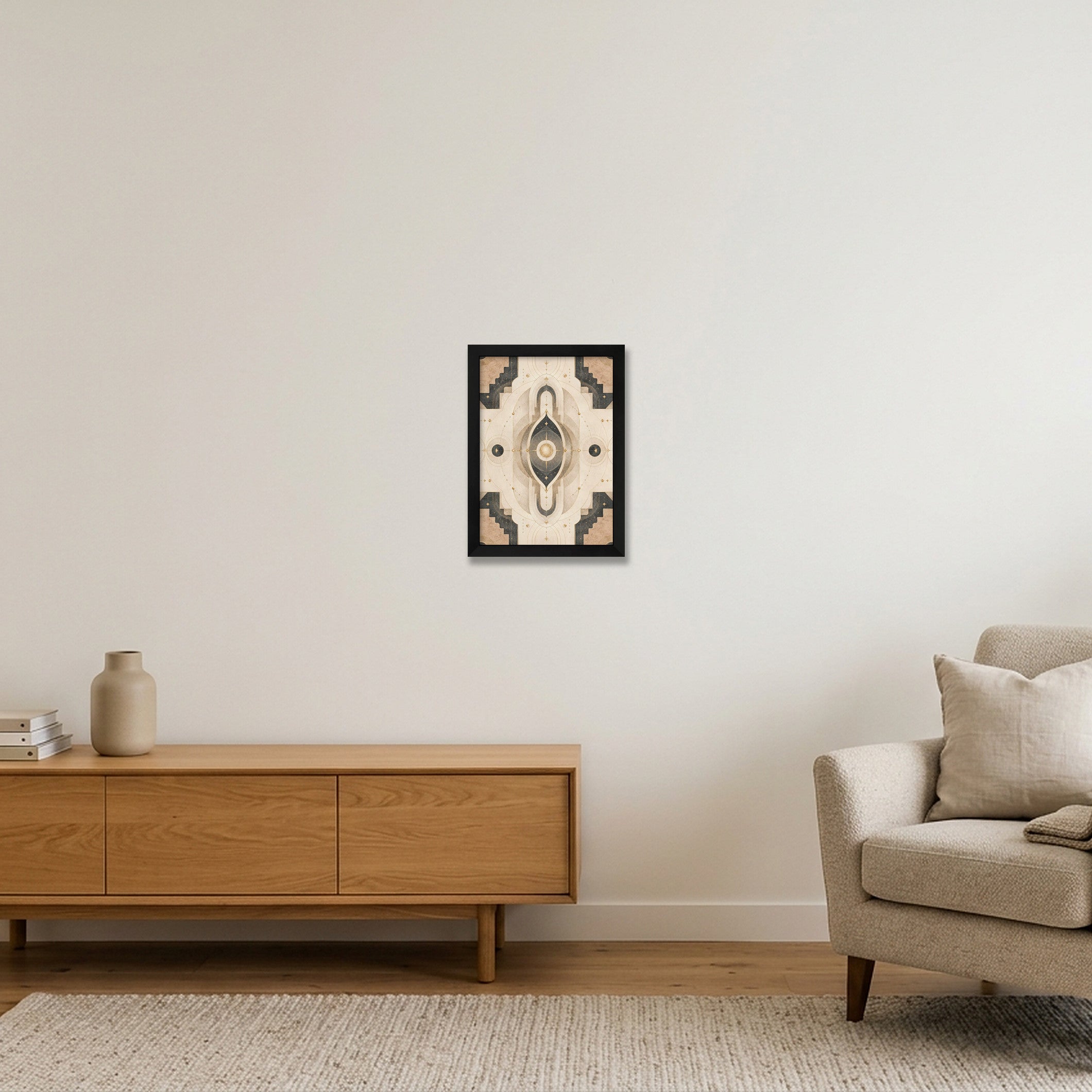 Aura Gate Sacred Atmosphere — A4 (21×30cm, 8×12") Black Frame