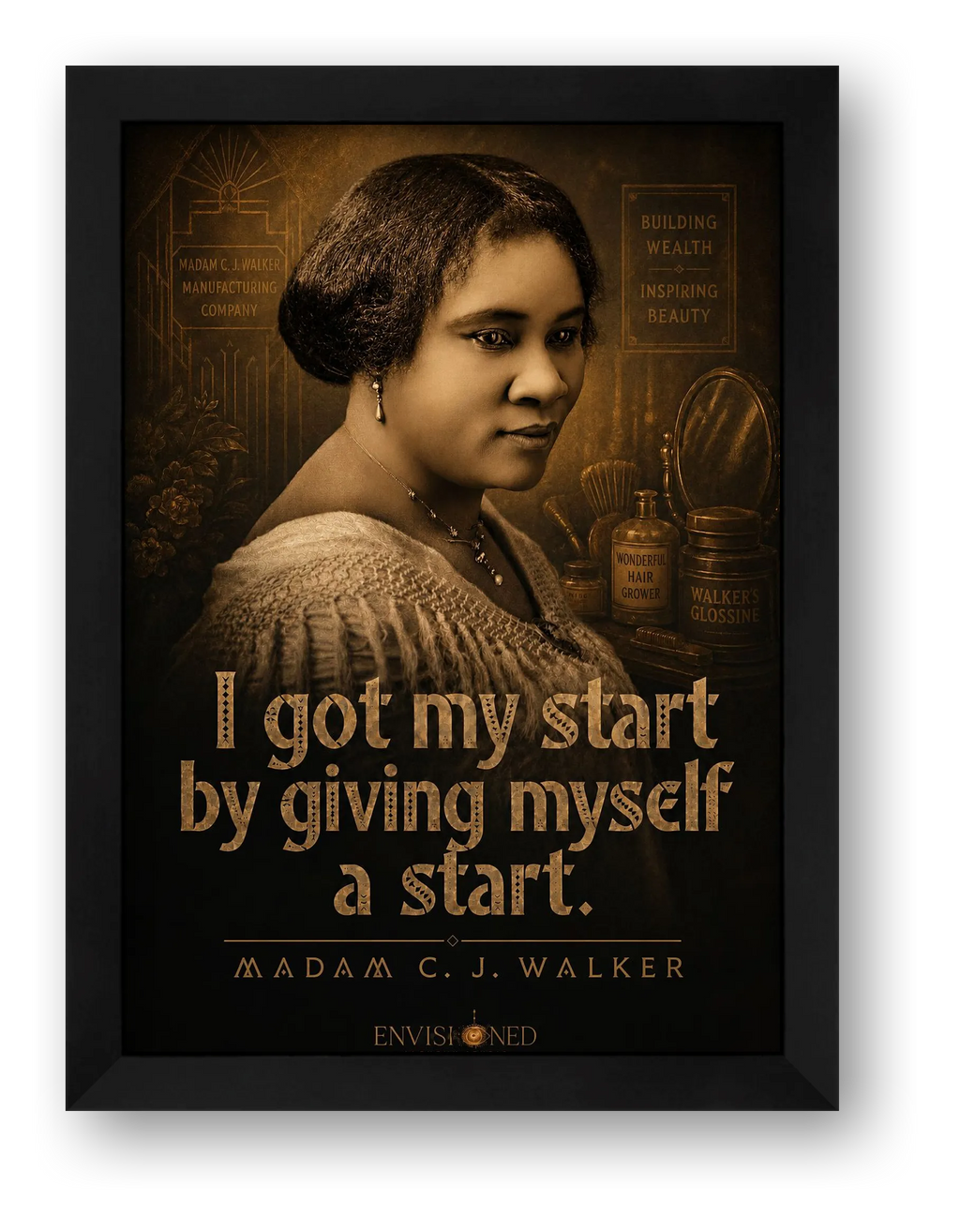 Madam_c_j_walker_Legacy_speaks — framed