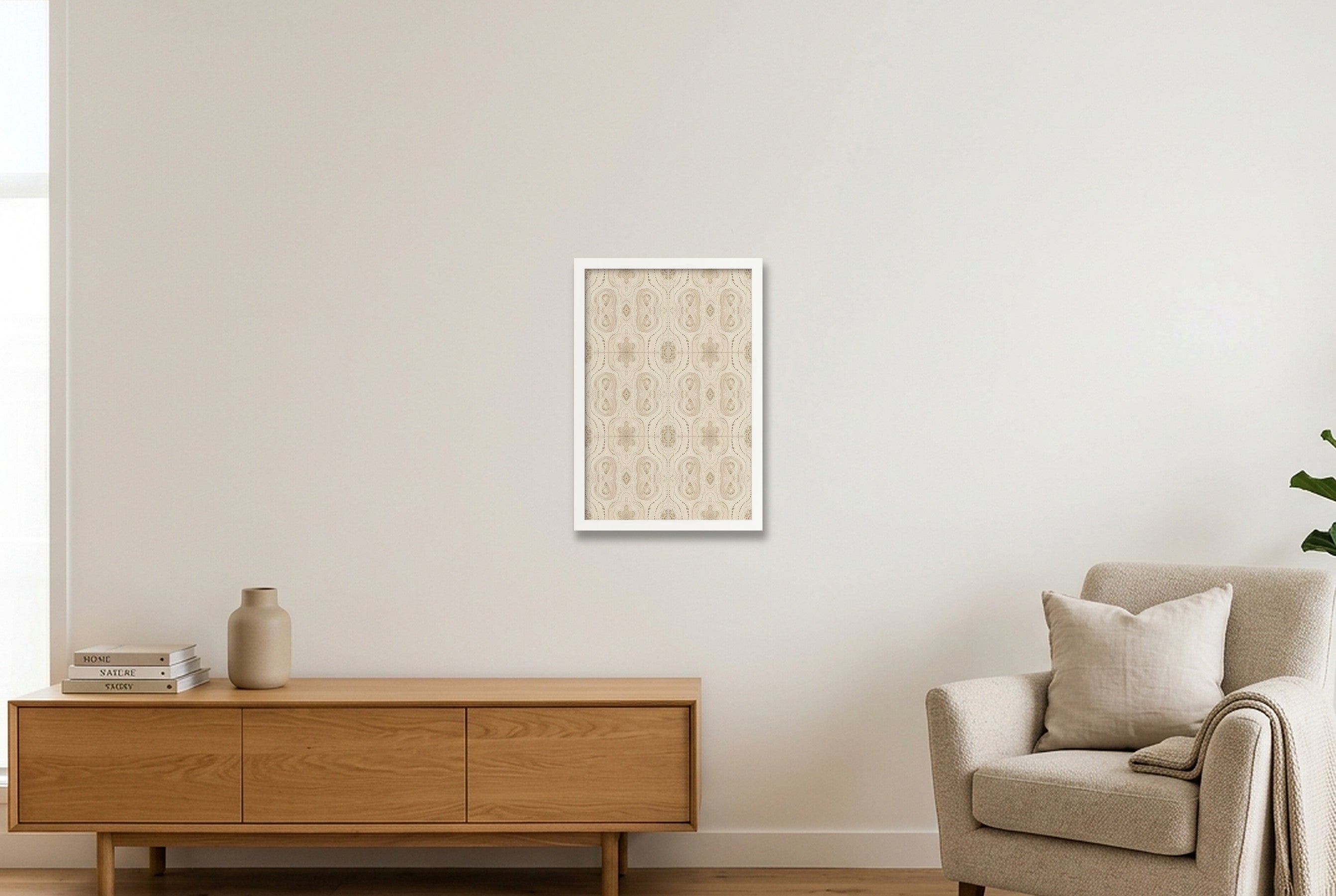 Stone Archive Elephant Memory — 30×45cm, 12×18" White Frame