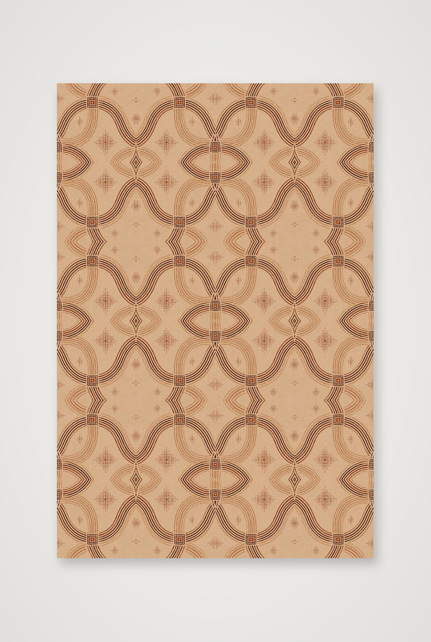 Zebra Rhythm Terracotta Junction — 30×45cm, 12×18" Print only