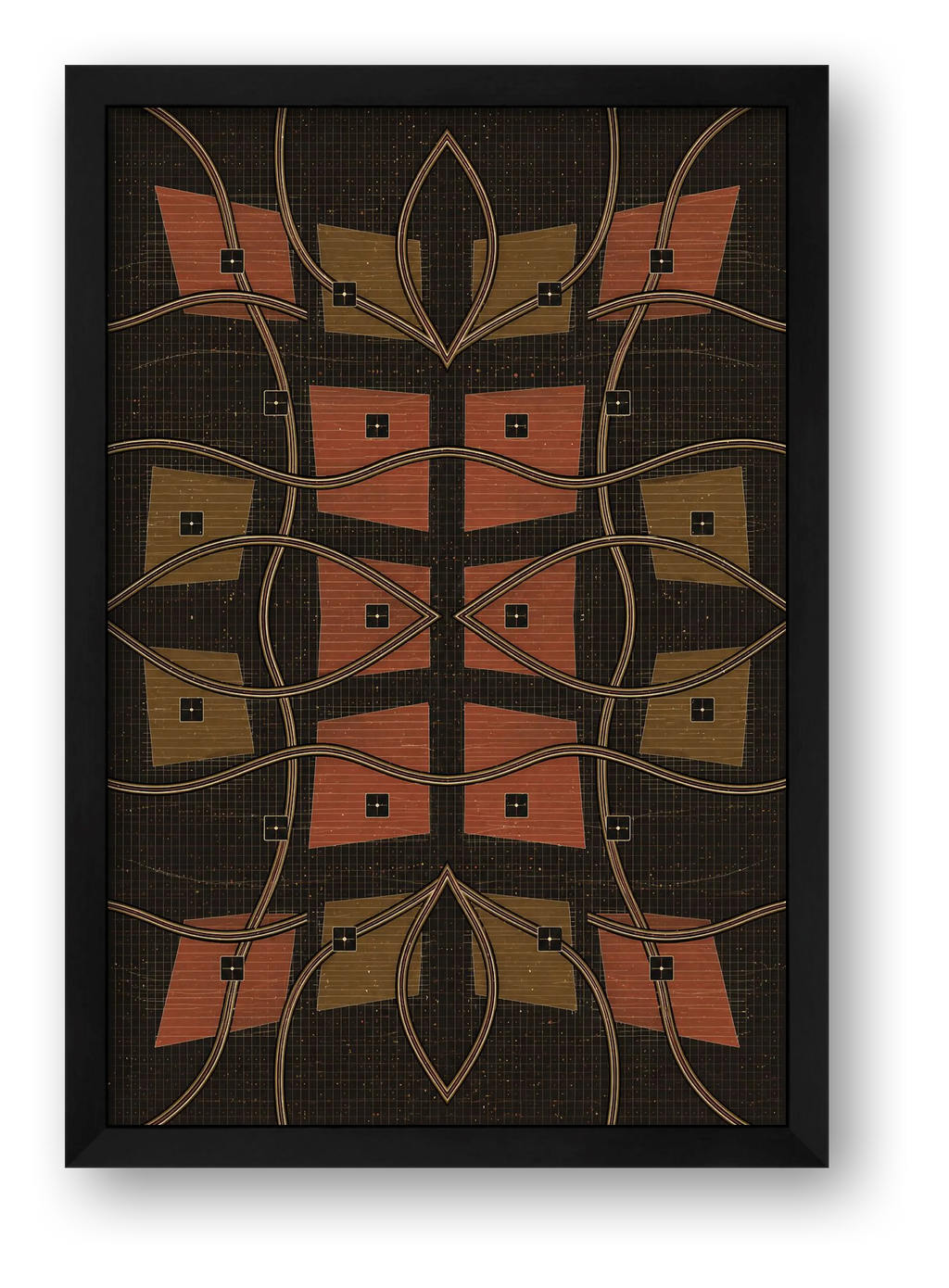 Kora Weave Earthline — framed