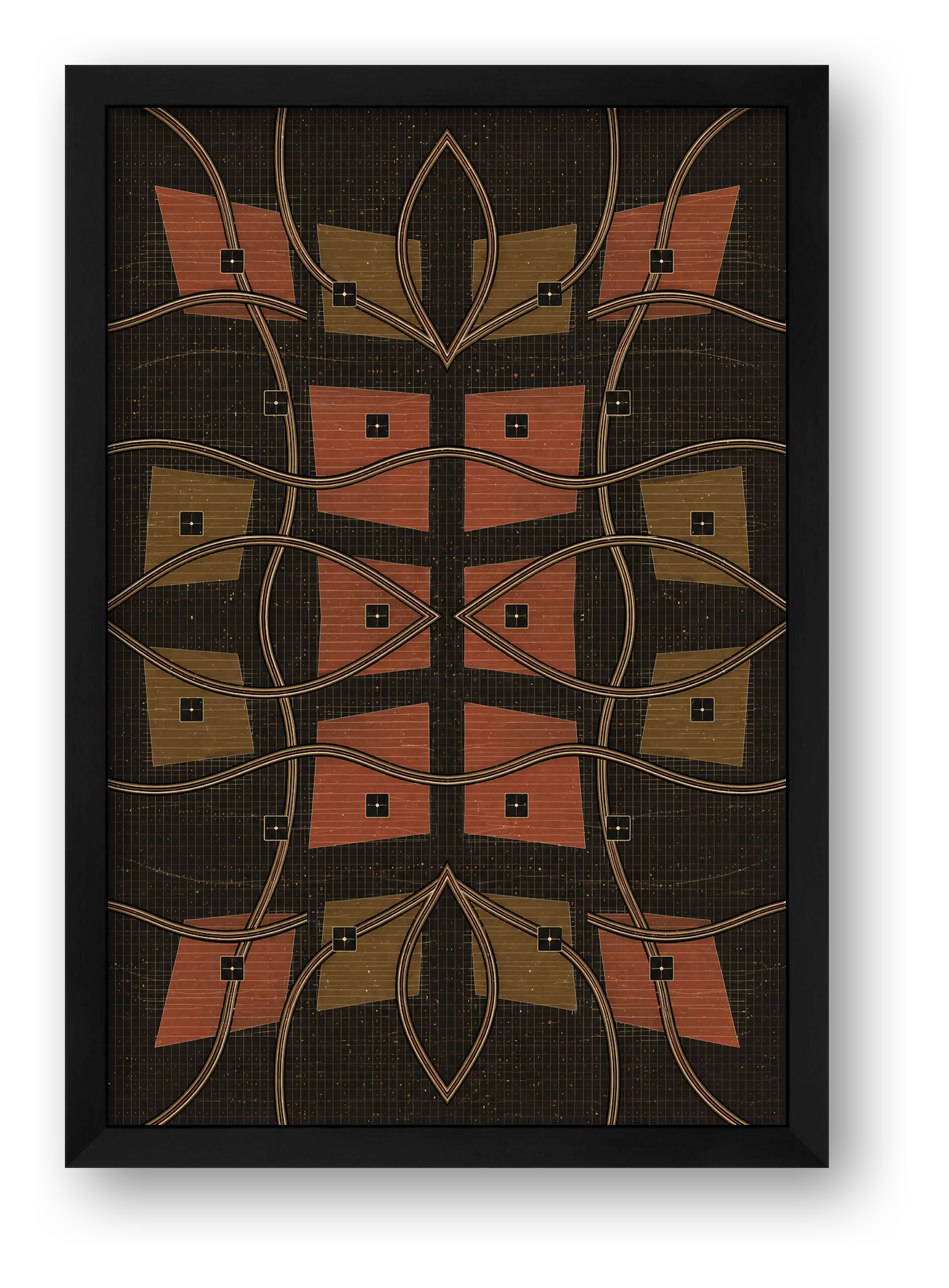 Kora Weave Earthline — framed
