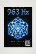 963 Hz Resonant States Frequency Cymatic Fine Art Print — A4 (21×30cm, 8×12") Print only