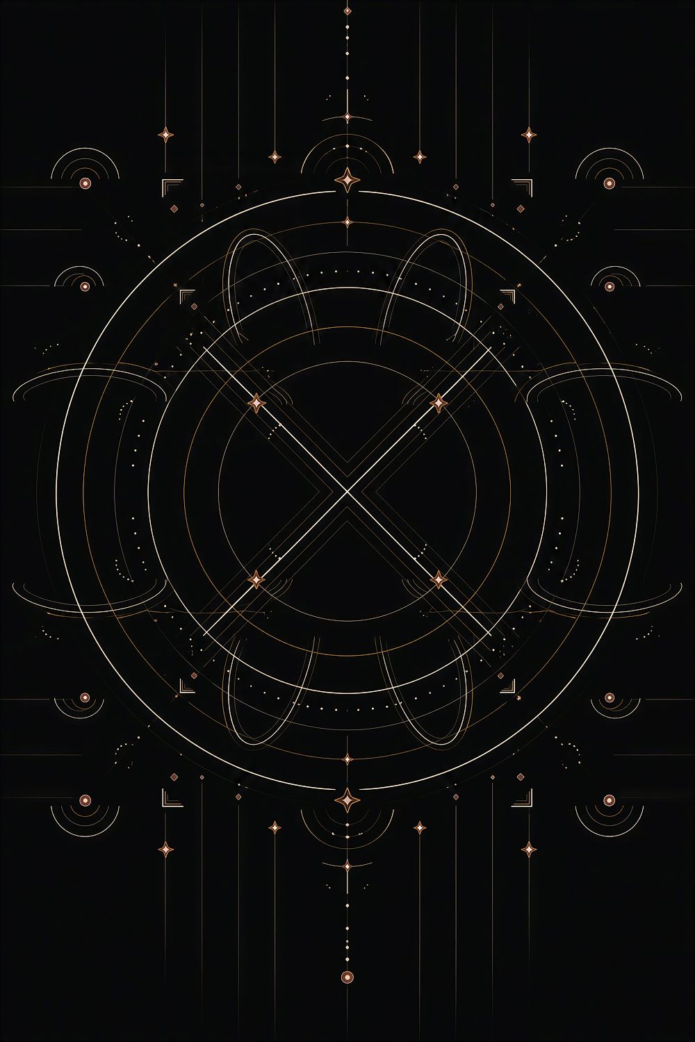 Solar Eclipse Wall Art, Black and Gold Celestial Giclée Print — Eclipse