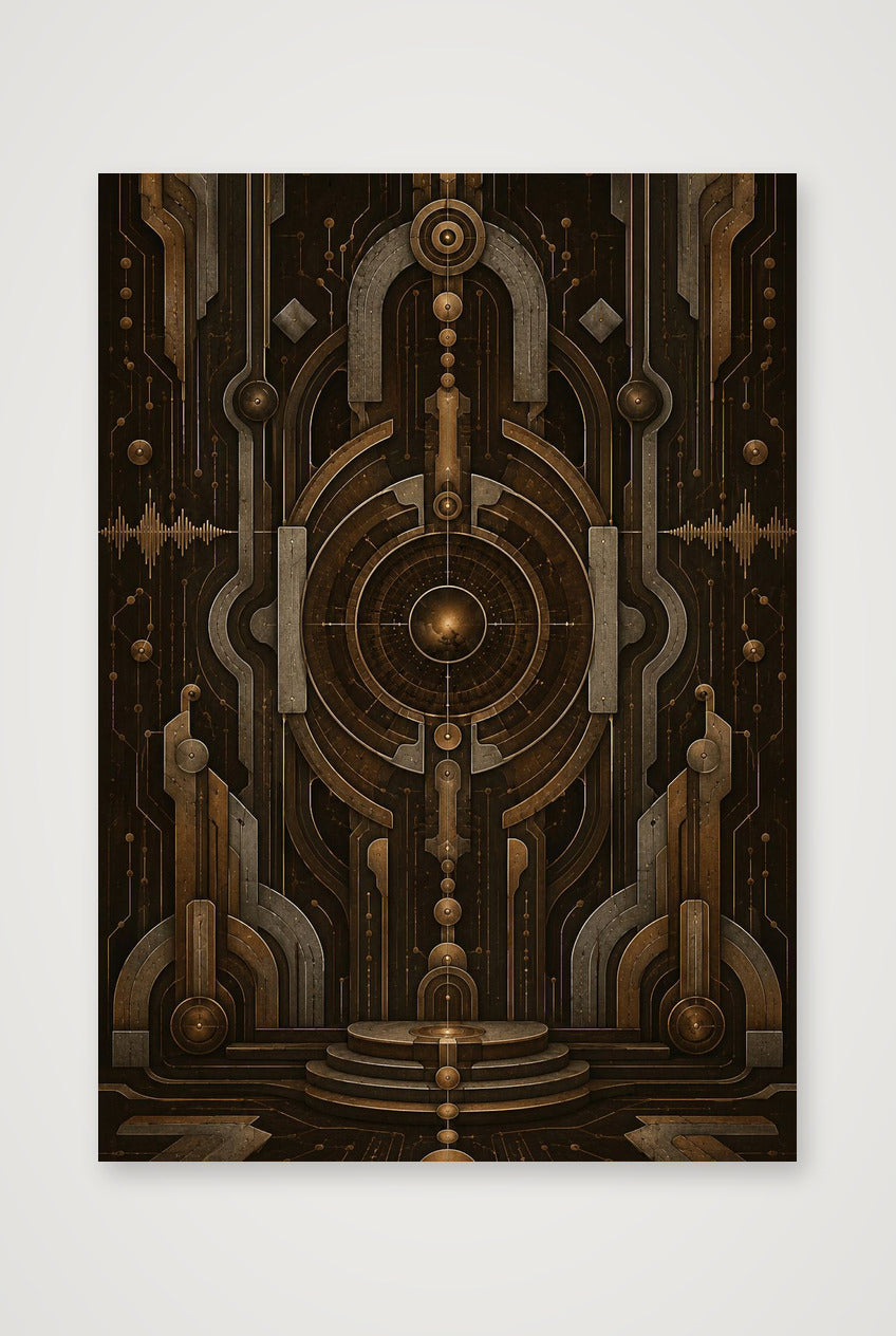Bronze Portal Afro Future Archive — A4 (21×30cm, 8×12") Print only