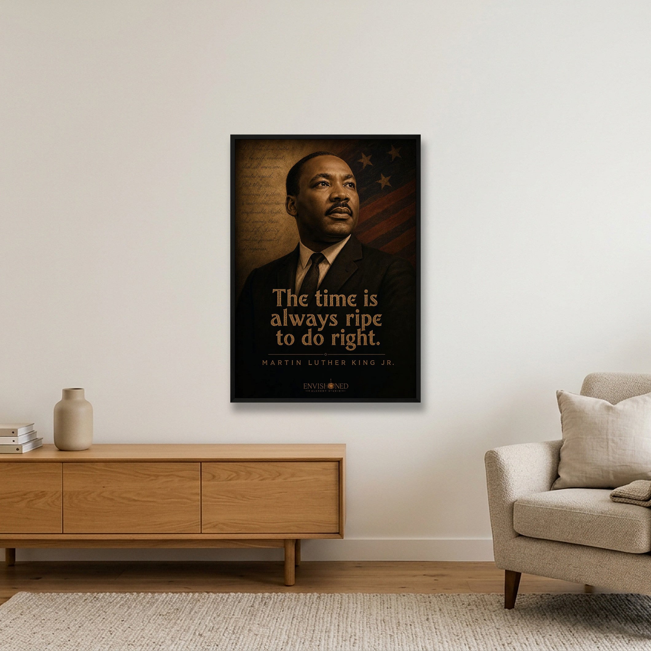 Martin_luther_king_jr_Legacy_speaks — 70×100cm, 28×39" Black Frame