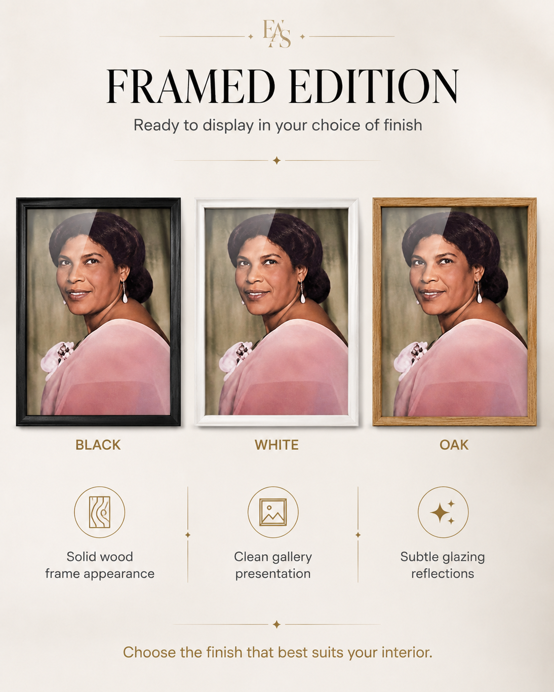 EAS Gallery-Grade Photo Enhancement — Fine Art Print & Framed Edition