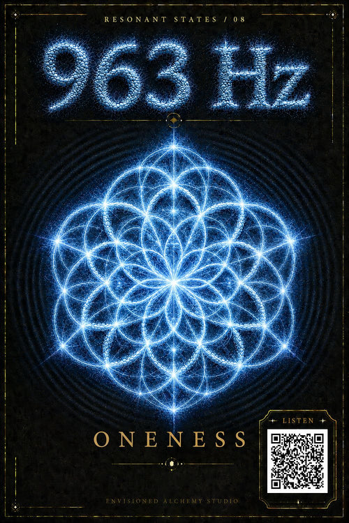 963 Hz Resonant States Frequency Cymatic Fine Art Print