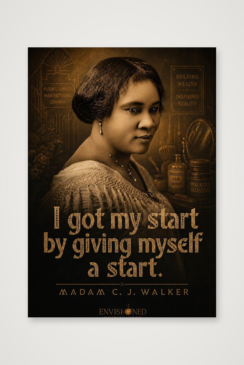 Madam_c_j_walker_Legacy_speaks — 70×100cm, 28×39" Print only
