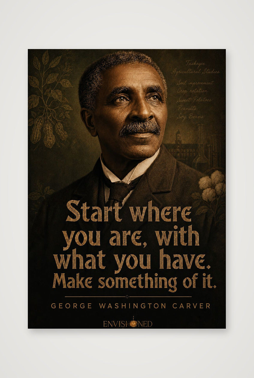 George_Washington_Carver_Legacy_speaks — A4 (21×30cm, 8×12") Print only