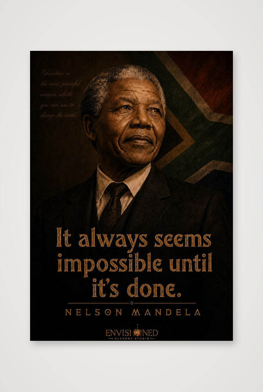 Nelson_mandela_Legacy_speaks — 70×100cm, 28×39" Print only