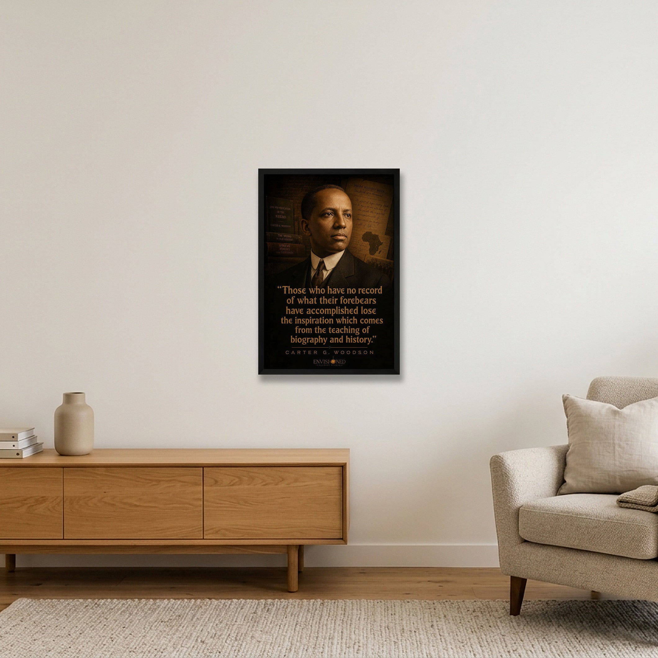 Carter_G_Woodson_Legacy_speaks — 40×60cm, 16×24" Black Frame