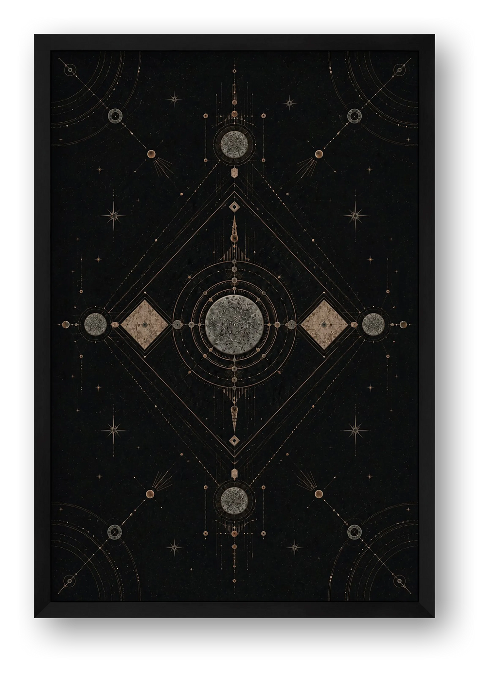 Elemental Axis Sacred Atmosphere — framed