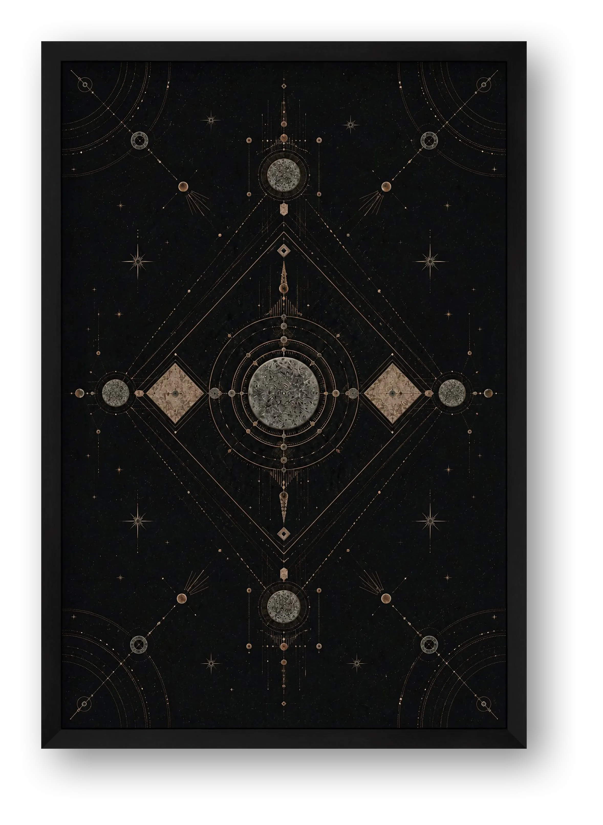 Elemental Axis Sacred Atmosphere — framed