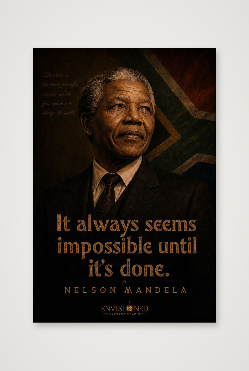 Nelson_mandela_Legacy_speaks — 40×60cm, 16×24" Print only