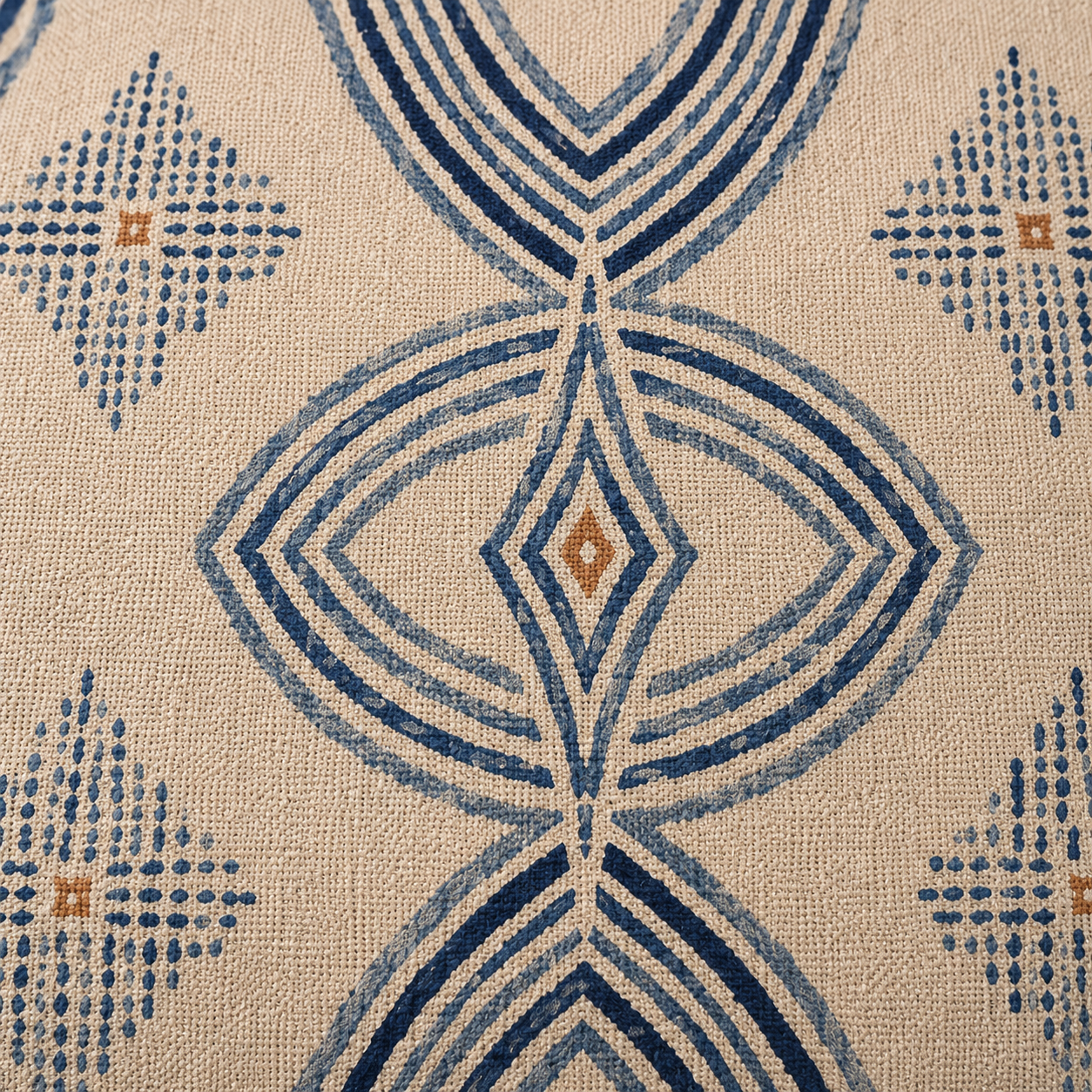 Zebra Rhythm Indigo Weave — Duvet Cover