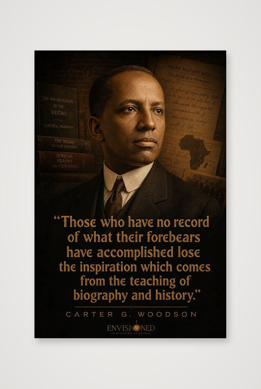 Carter_G_Woodson_Legacy_speaks — 40×60cm, 16×24" Print only