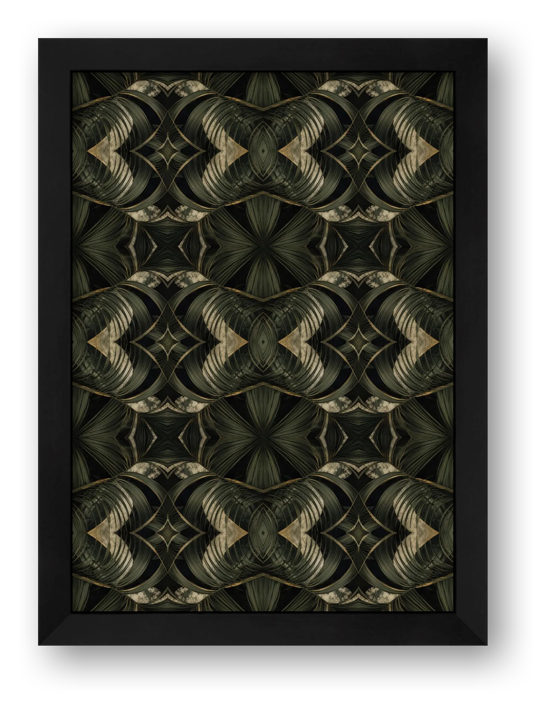 Palm_Shadow Botanical_Archive — framed