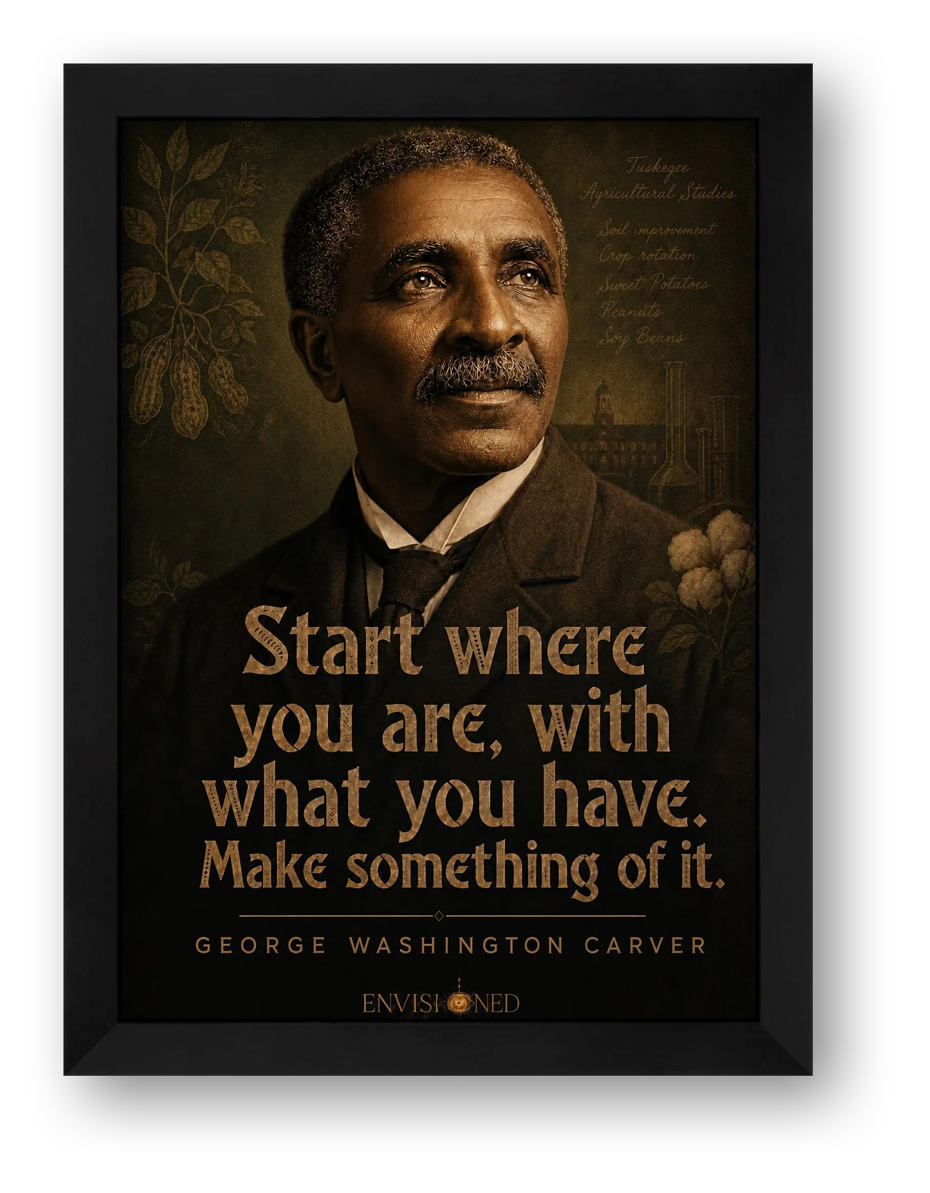 George_Washington_Carver_Legacy_speaks — framed