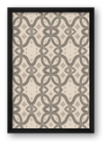 Zebra Rhythm Monochrome Loom — framed