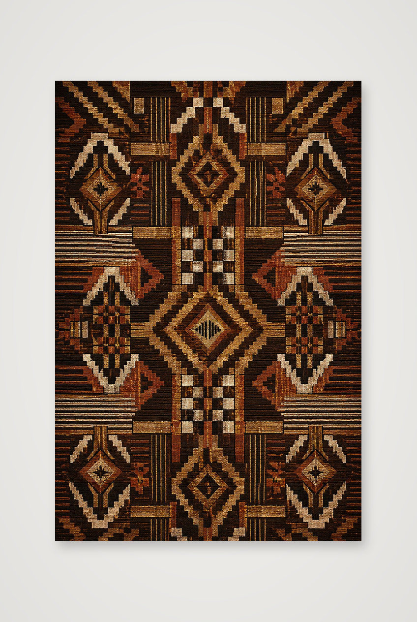 Copper Kente Heritage Weave — 30×45cm, 12×18" Print only