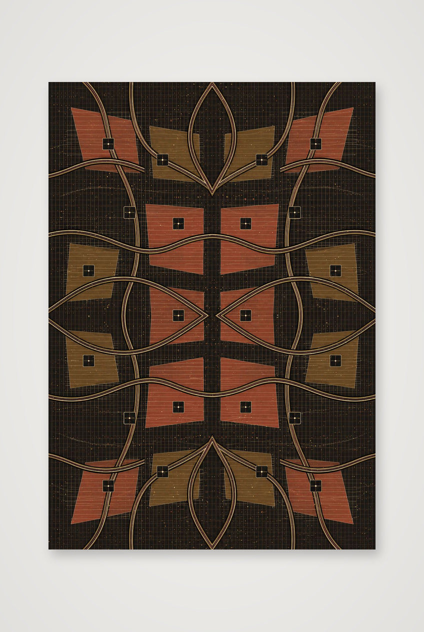 Kora Weave Earthline — 70×100cm, 28×39" Print only
