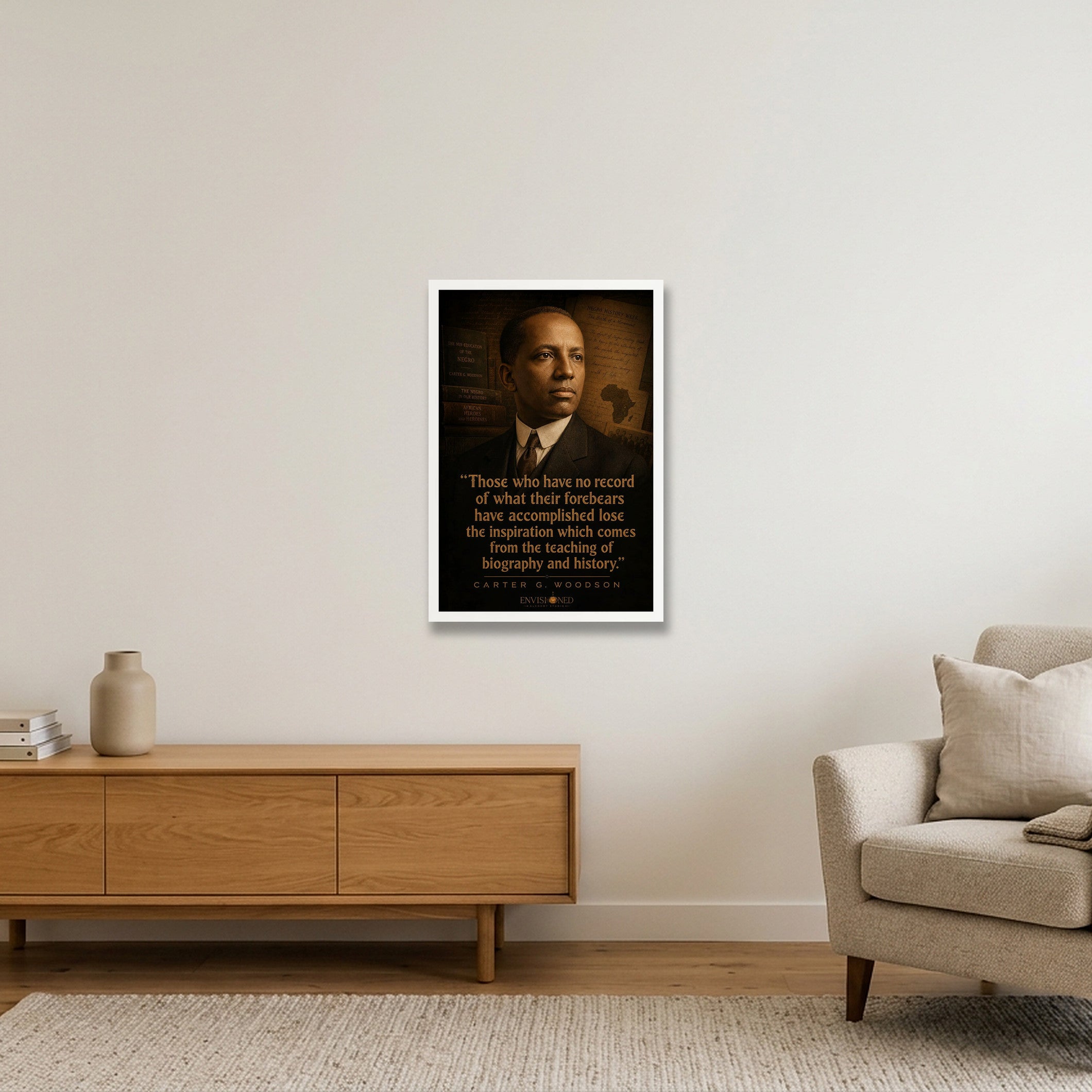Carter_G_Woodson_Legacy_speaks — 40×60cm, 16×24" White Frame