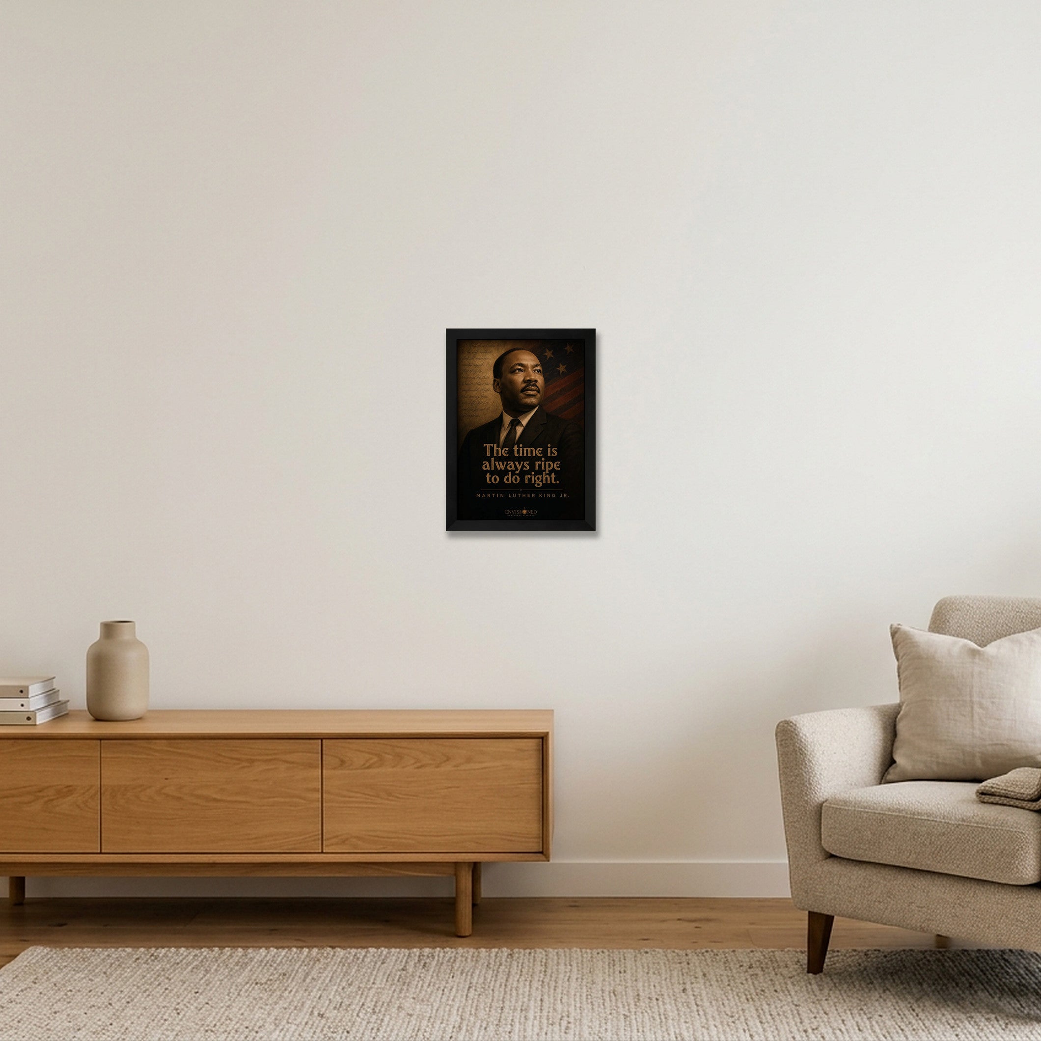 Martin_luther_king_jr_Legacy_speaks — A4 (21×30cm, 8×12") Black Frame