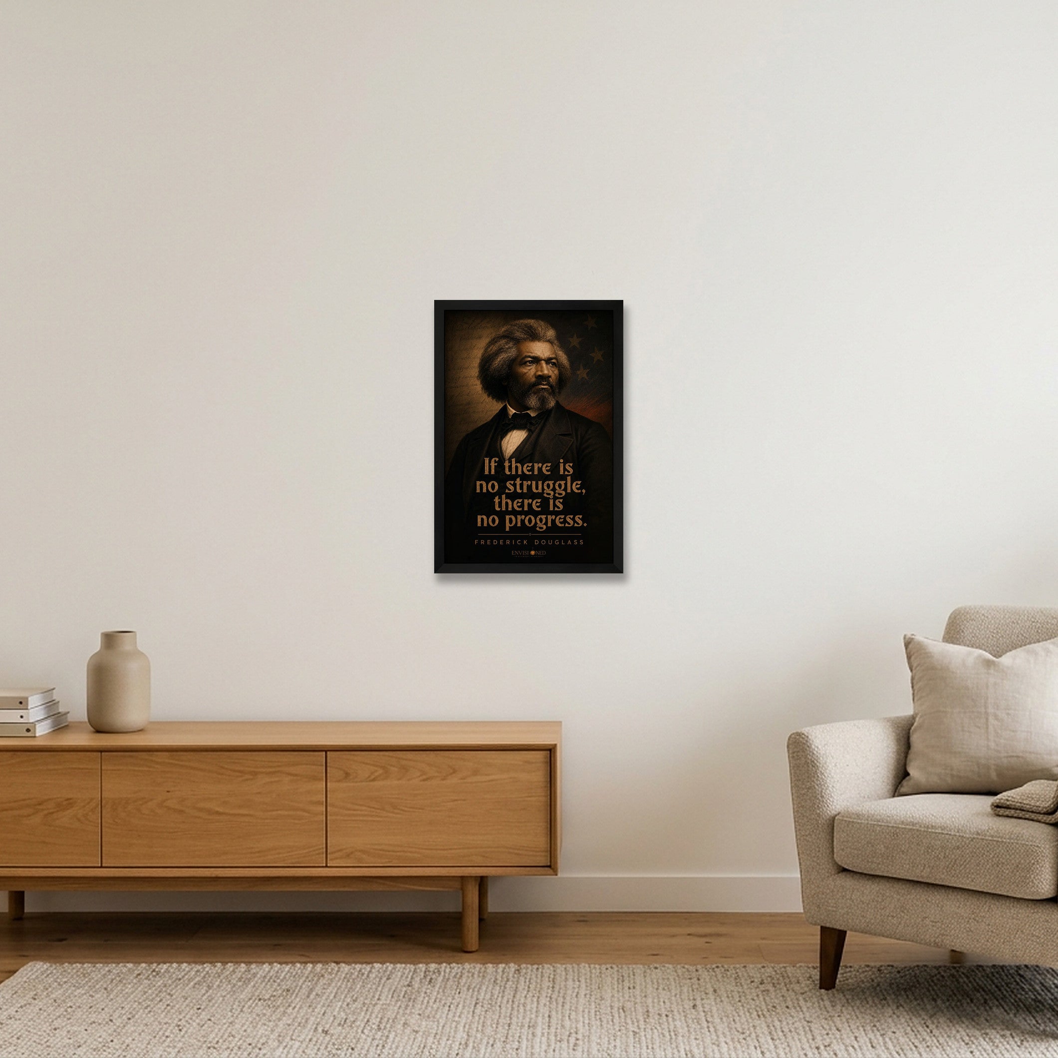 Federick_Douglass_Legacy_Speaks — 30×45cm, 12×18" Black Frame