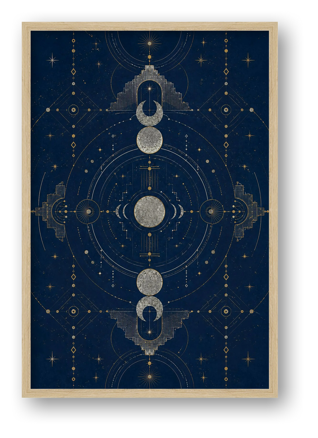 Moon Temple Sacred Atmosphere — framed