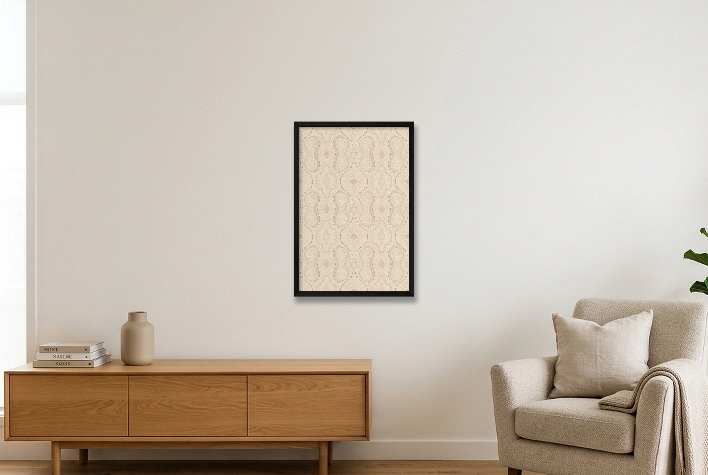 Dune Path Elephant Memory — 40×60cm, 16×24" Black Frame