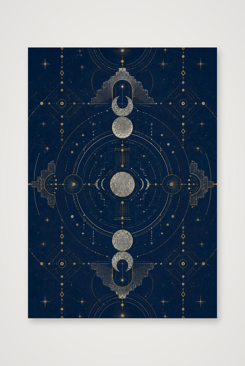 Moon Temple Sacred Atmosphere — 70×100cm, 28×39" Print only