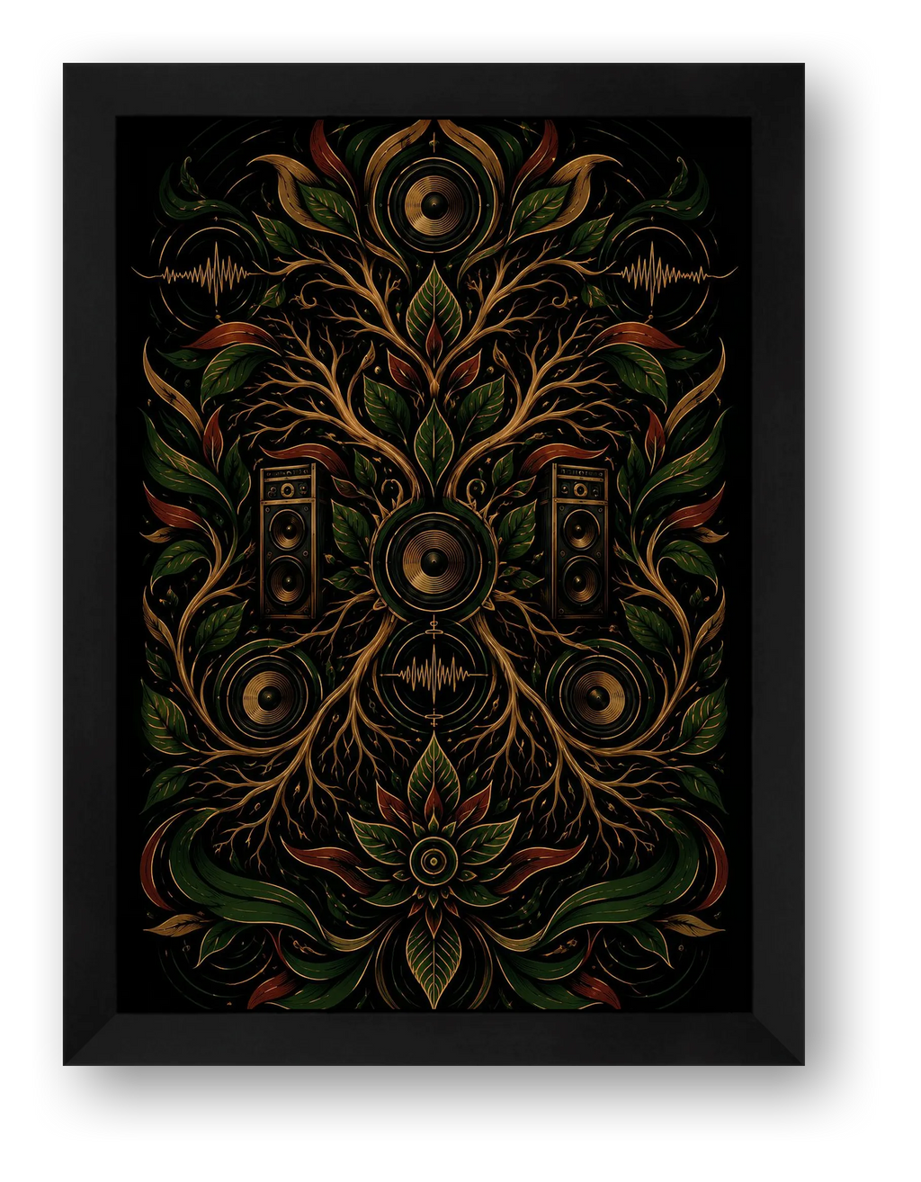 Roots Frequency Roots Livity — framed