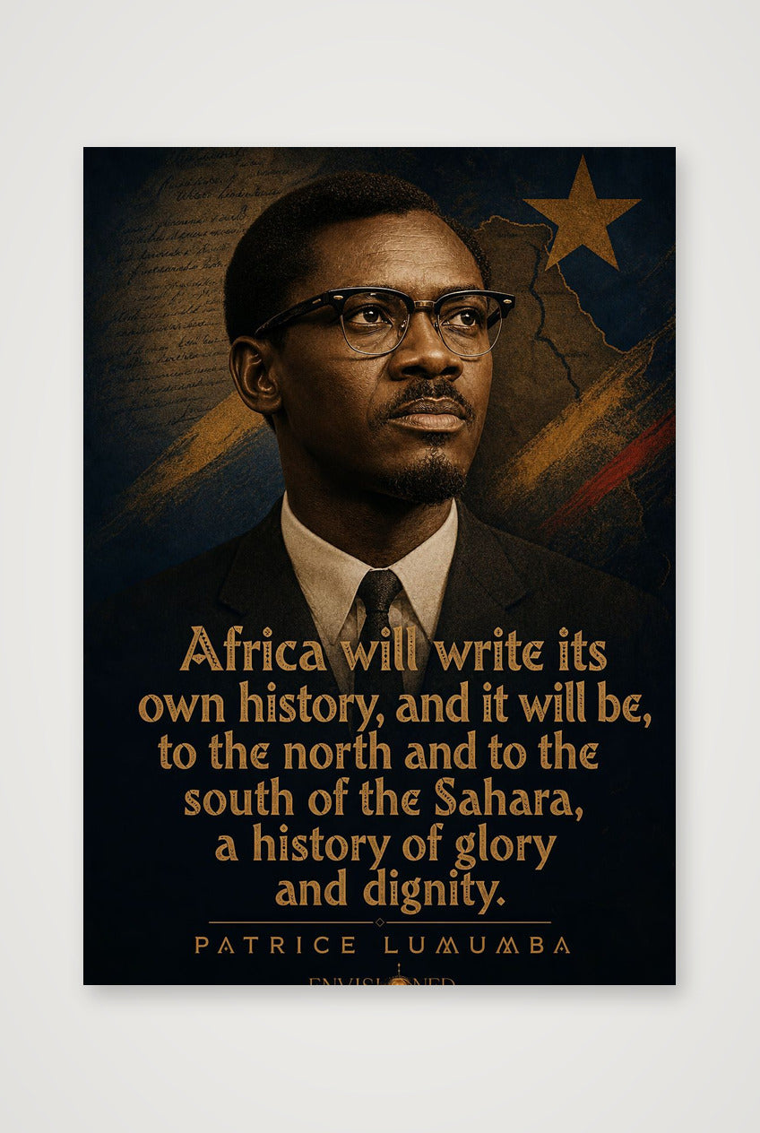 Patrice_Lumumba_Legacy_speaks — A4 (21×30cm, 8×12") Print only