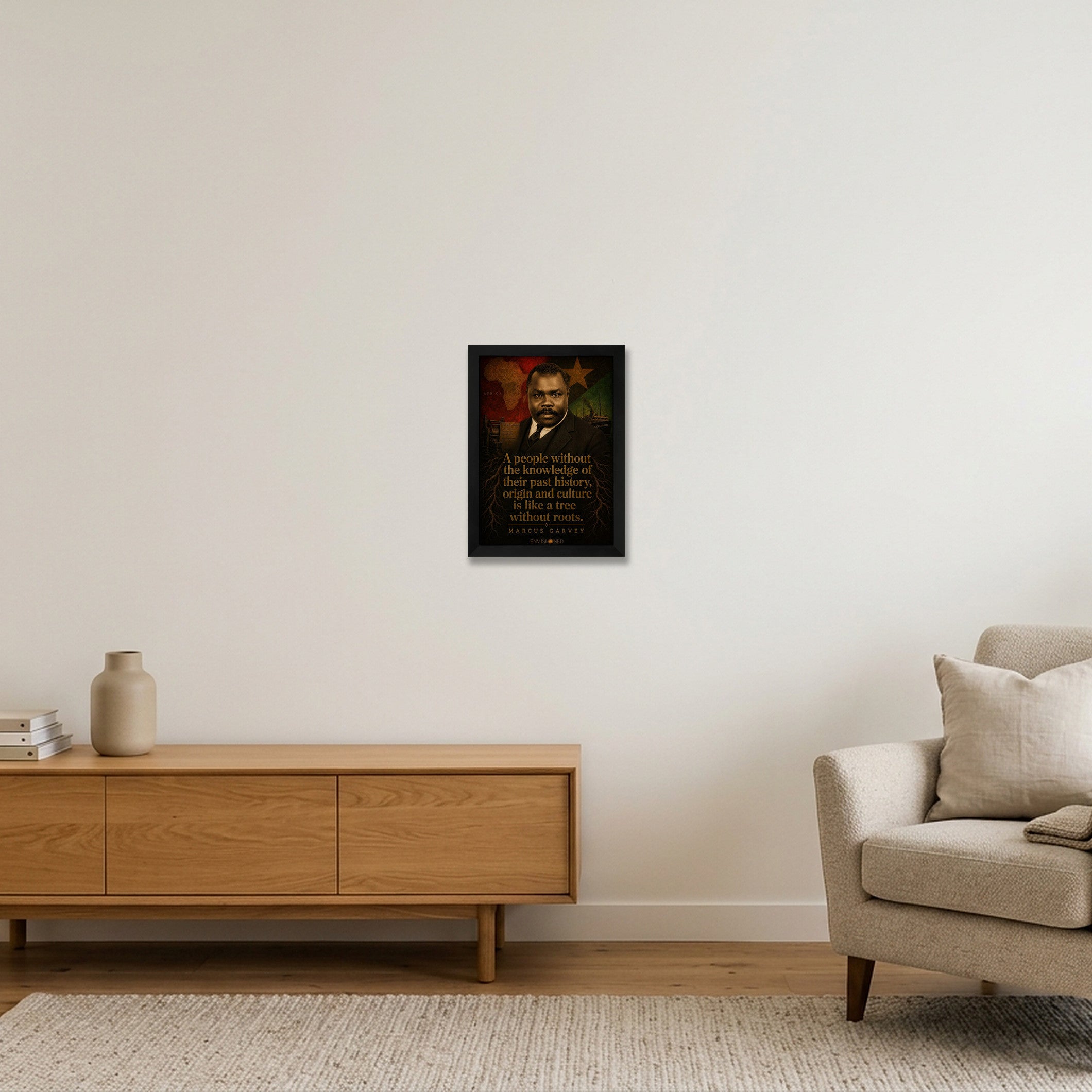 Marcus_Garvey_Legacy_speaks — A4 (21×30cm, 8×12") Black Frame