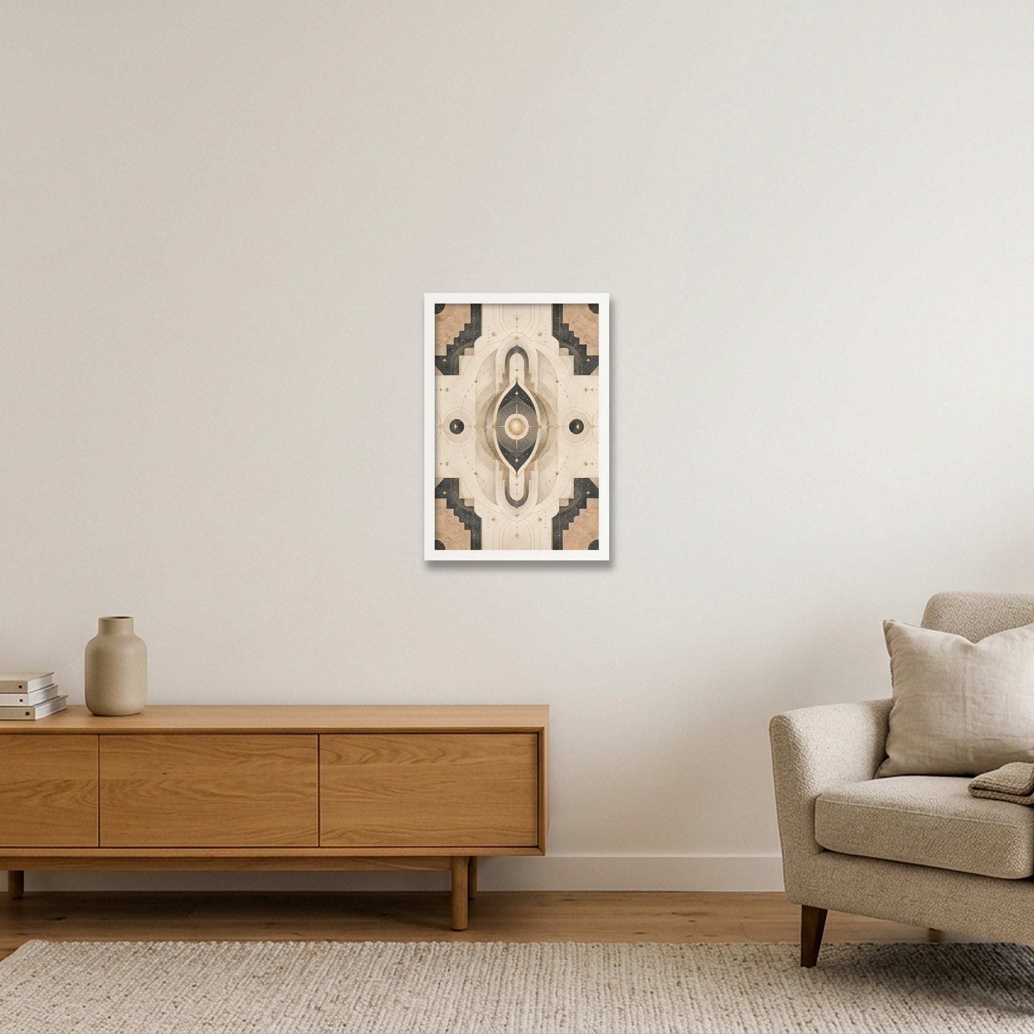 Aura Gate Sacred Atmosphere — 30×45cm, 12×18" White Frame
