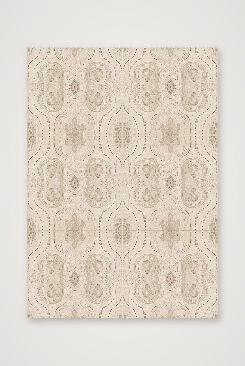 African Elephant Wall Art, Textured Neutral Wildlife Giclée Print — Stone Archive — A4 (21×30cm, 8×12") Print only