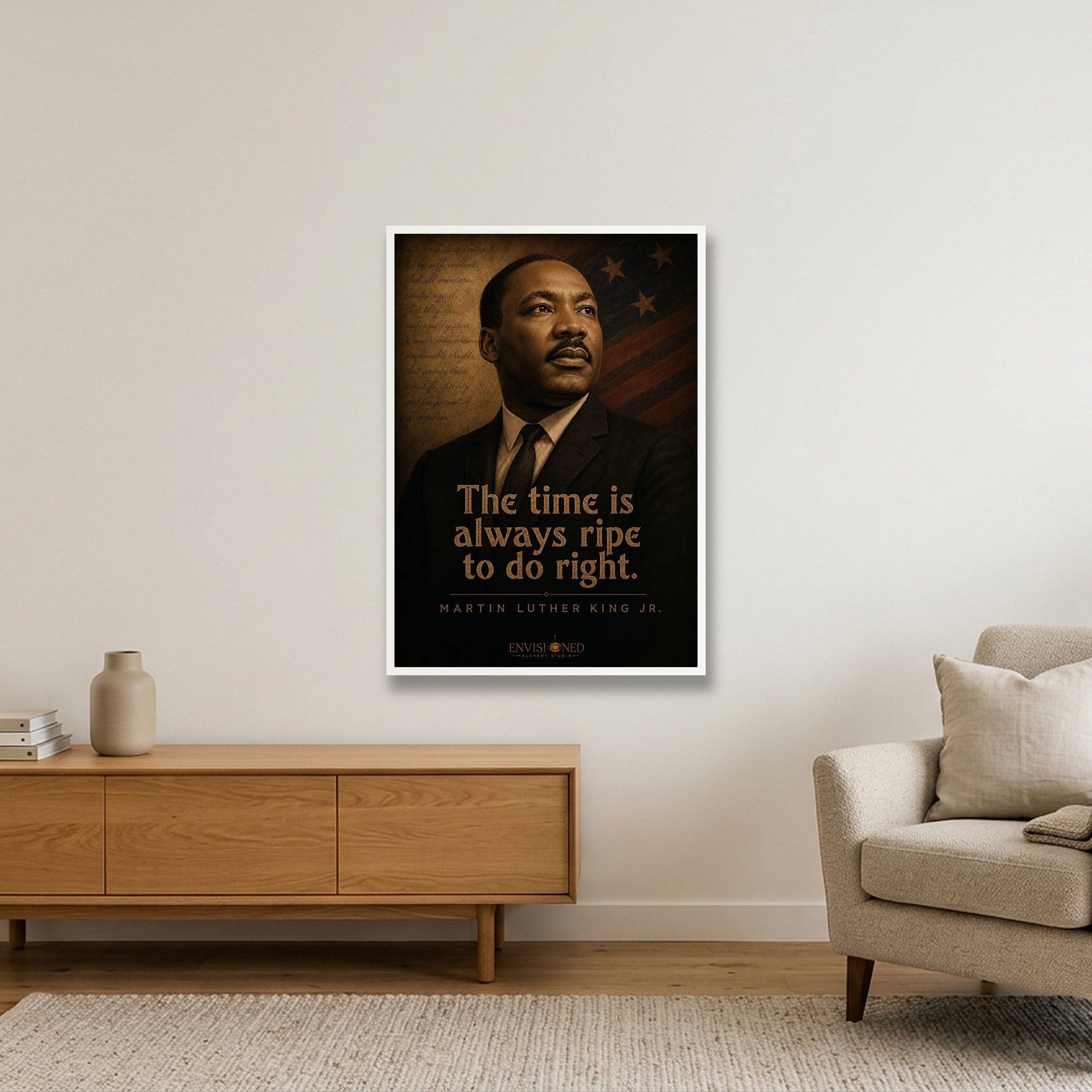 Martin_luther_king_jr_Legacy_speaks — 70×100cm, 28×39" White Frame