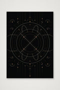 Solar Eclipse Wall Art, Black and Gold Celestial Giclée Print — Eclipse — A4 (21×30cm, 8×12") Print only