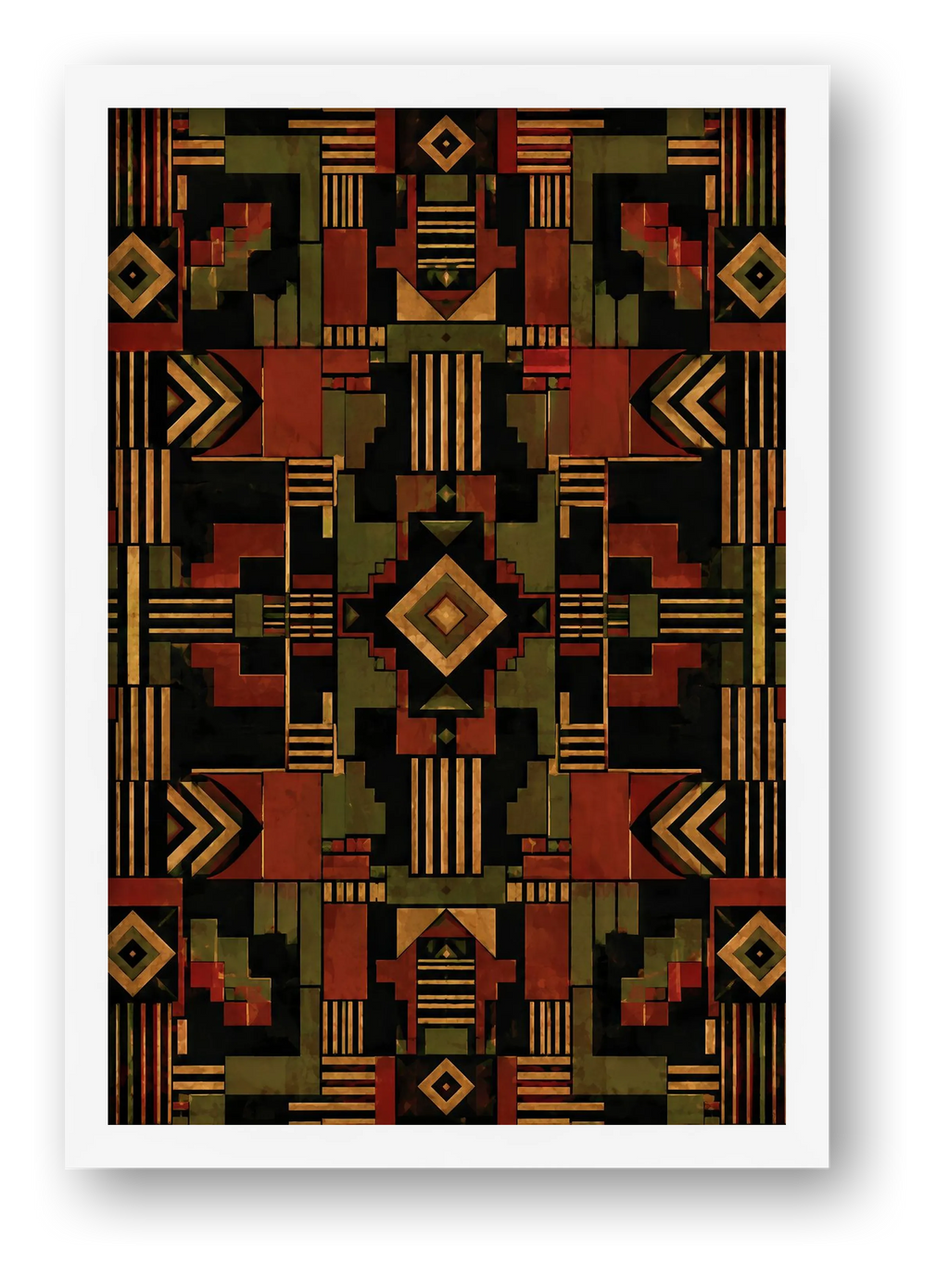 Liberation Weave Pan African Modern — framed